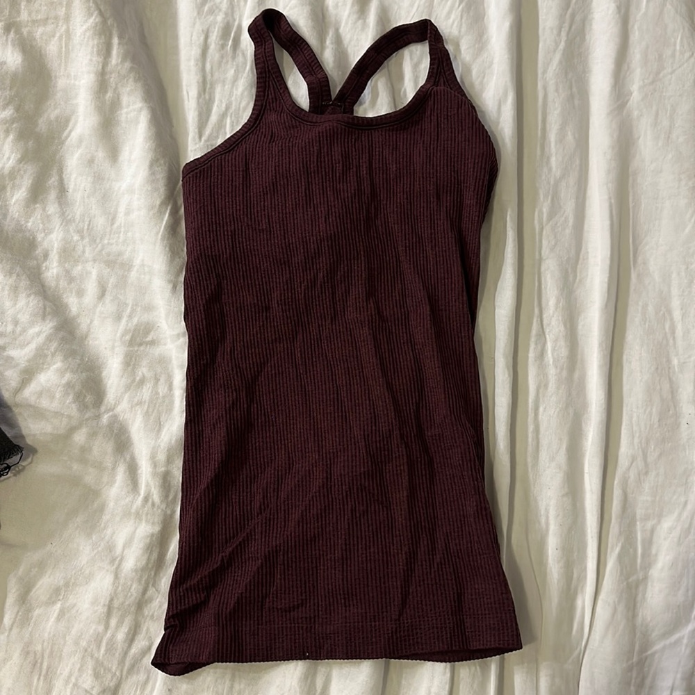 LULULEMON EBB TO STREET TANK MAROON